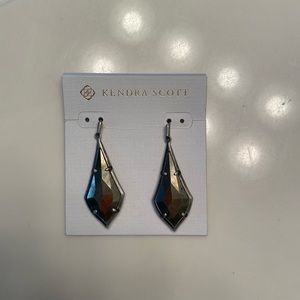 Kendra Scott black mirror earrings